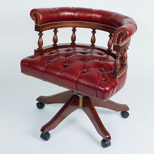 Image of Curzon Gallery Collection Architect's Mid-back Chair - Red