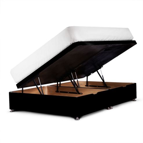 Image of Ottoman Divan - Super Kingsize (6ft) - Shire New Black Cotton