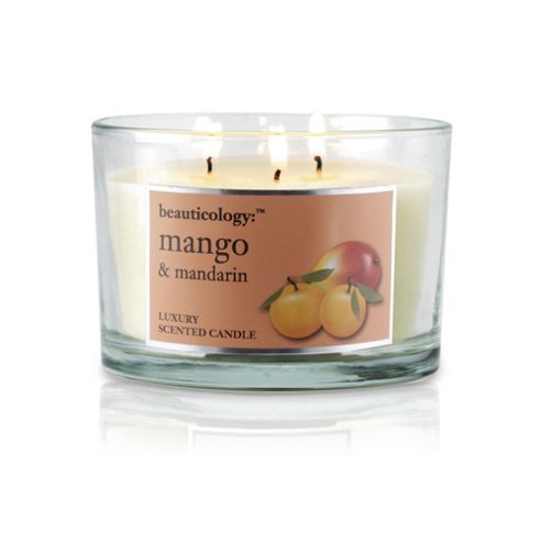 Image of Baylis And Harding Beauticology 3 Wick Candle, Mango And Mandarin