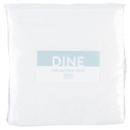 Image of Tesco Value Napkins, 100 Pack