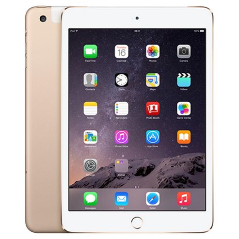 Image of Apple Ipad Mini 3, 16gb, Wifi & 4g Lte (cellular) - Gold