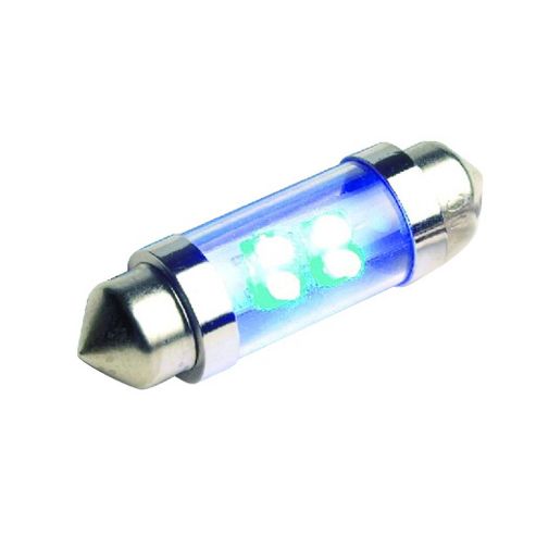 Image of 12v 4 Led Blue Festoon 11x38mm
