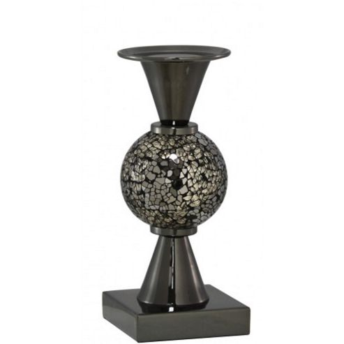 Image of Sparkle - Mosaic Globe Decorative Candle Holder - Black / Gold
