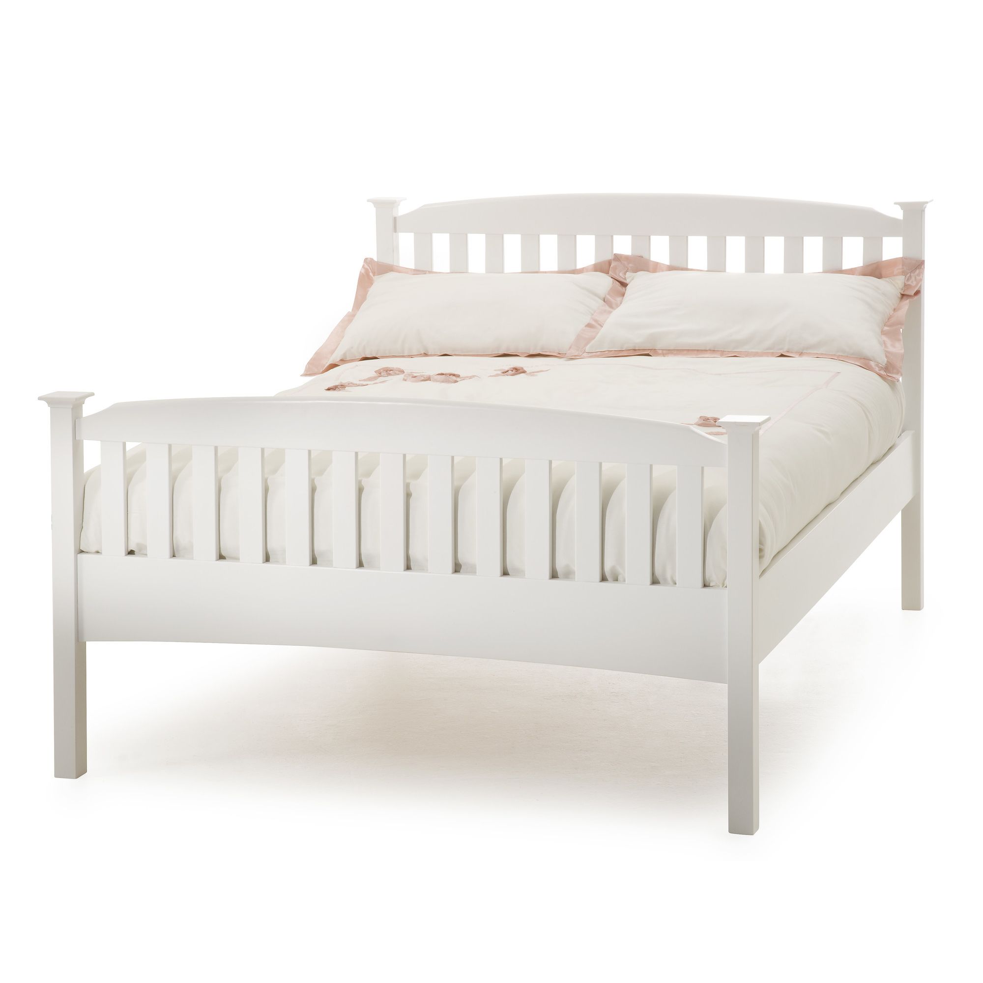 Serene Furnishings Eleanor High Foot End Bed - Honey Oak - Small Double at Tesco Direct