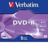 Verbatim DVD-R 4.7GB 16X 5 Pack