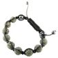 Green Crystal and Hematite 10mm Bracelet