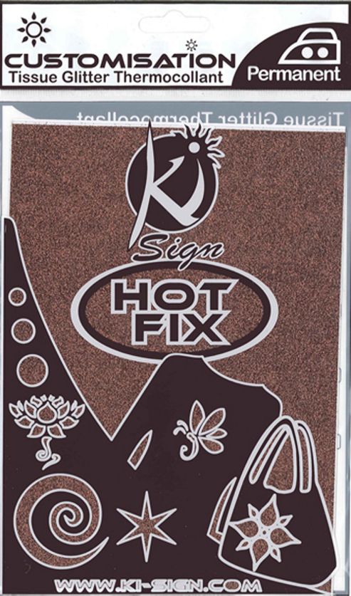 Image of Hot Fix Fabric - Glitter - Brown