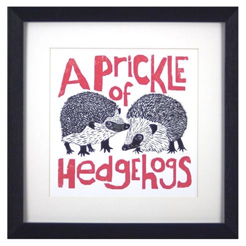 Image of Animal Friends Framed Print - Hedgehogs