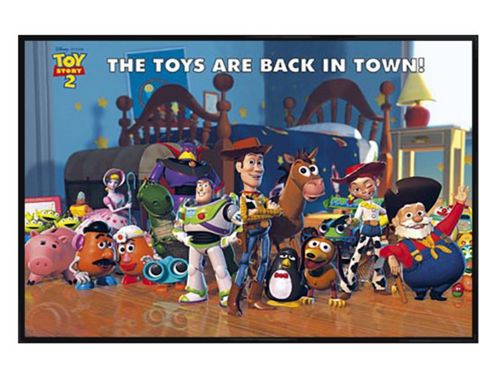 Image of Toy Story 2 Gloss Black Framed The Toys Are Back In Town! Poster