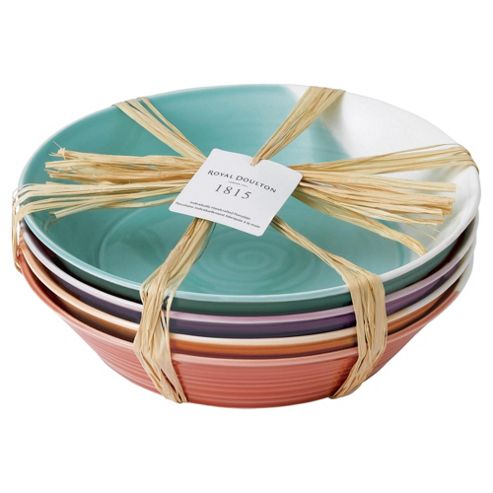 Image of Royal Doulton 1815 22cm Pasta Bowls, Set Of 4