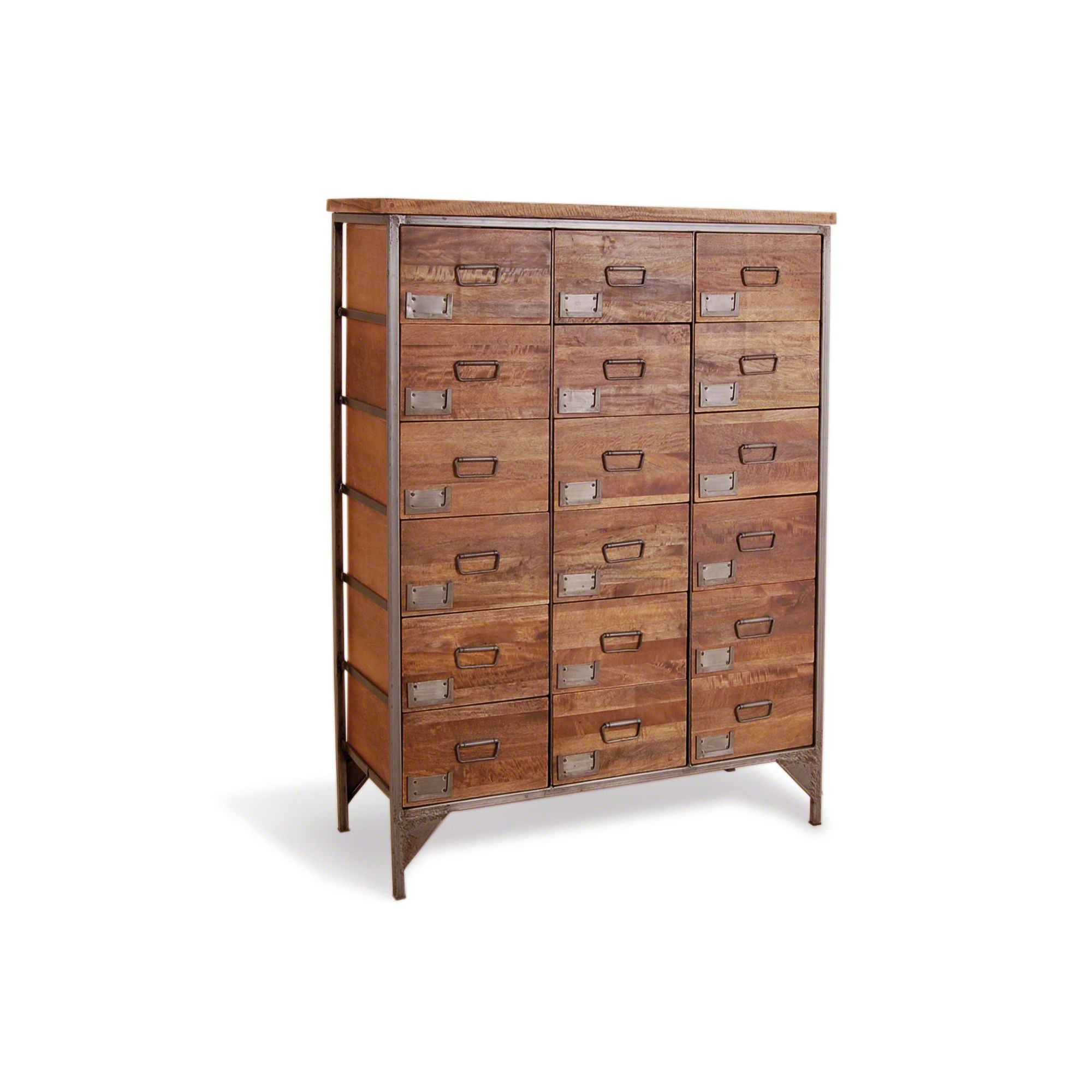 Oceans Apart Industrial Living 18 Drawers Apothecary Chest at Tesco Direct