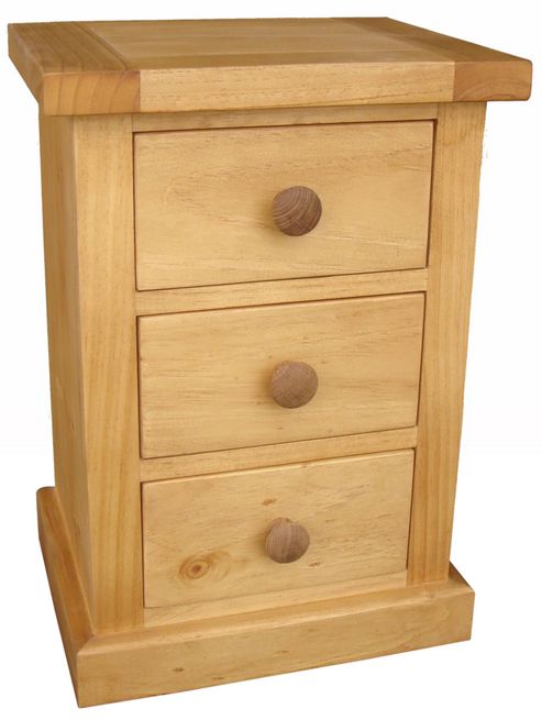 Image of Cotswold 3 Drawer Bedside