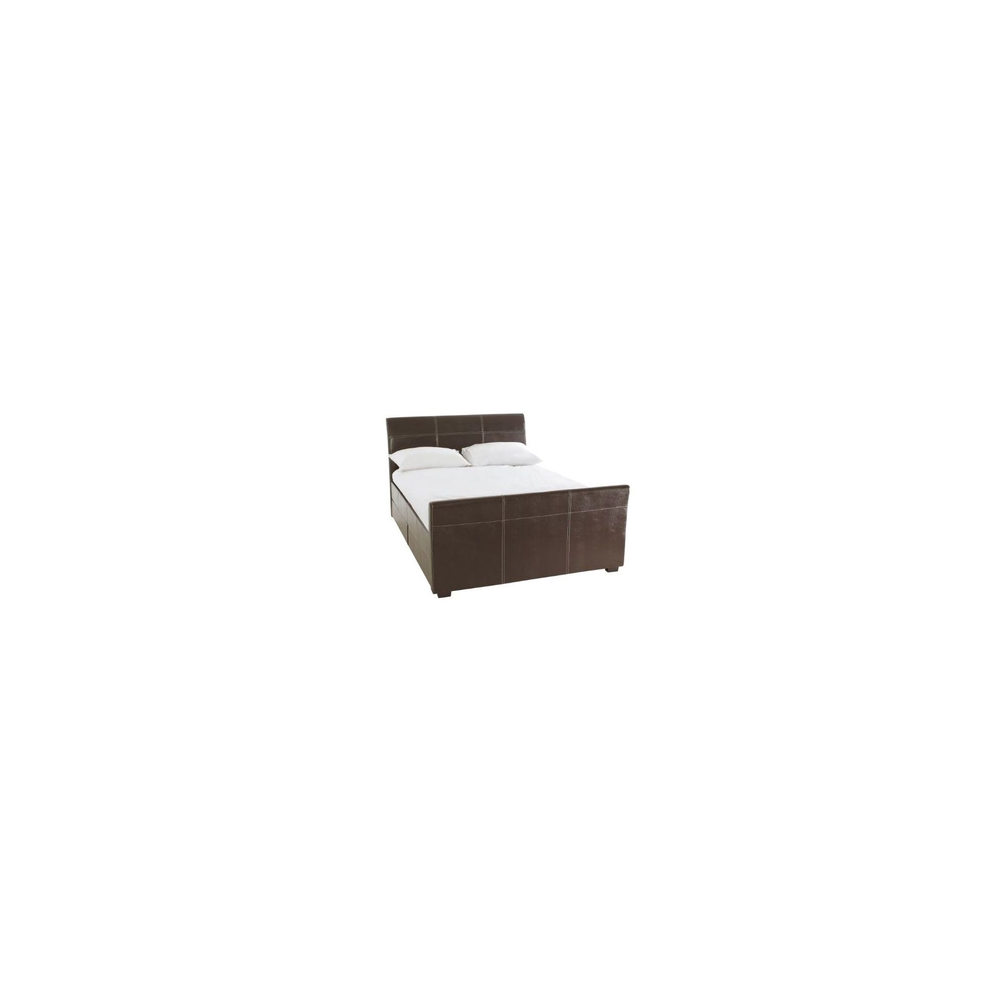 Hyder Monza Faux Leather Bed - Double at Tesco Direct