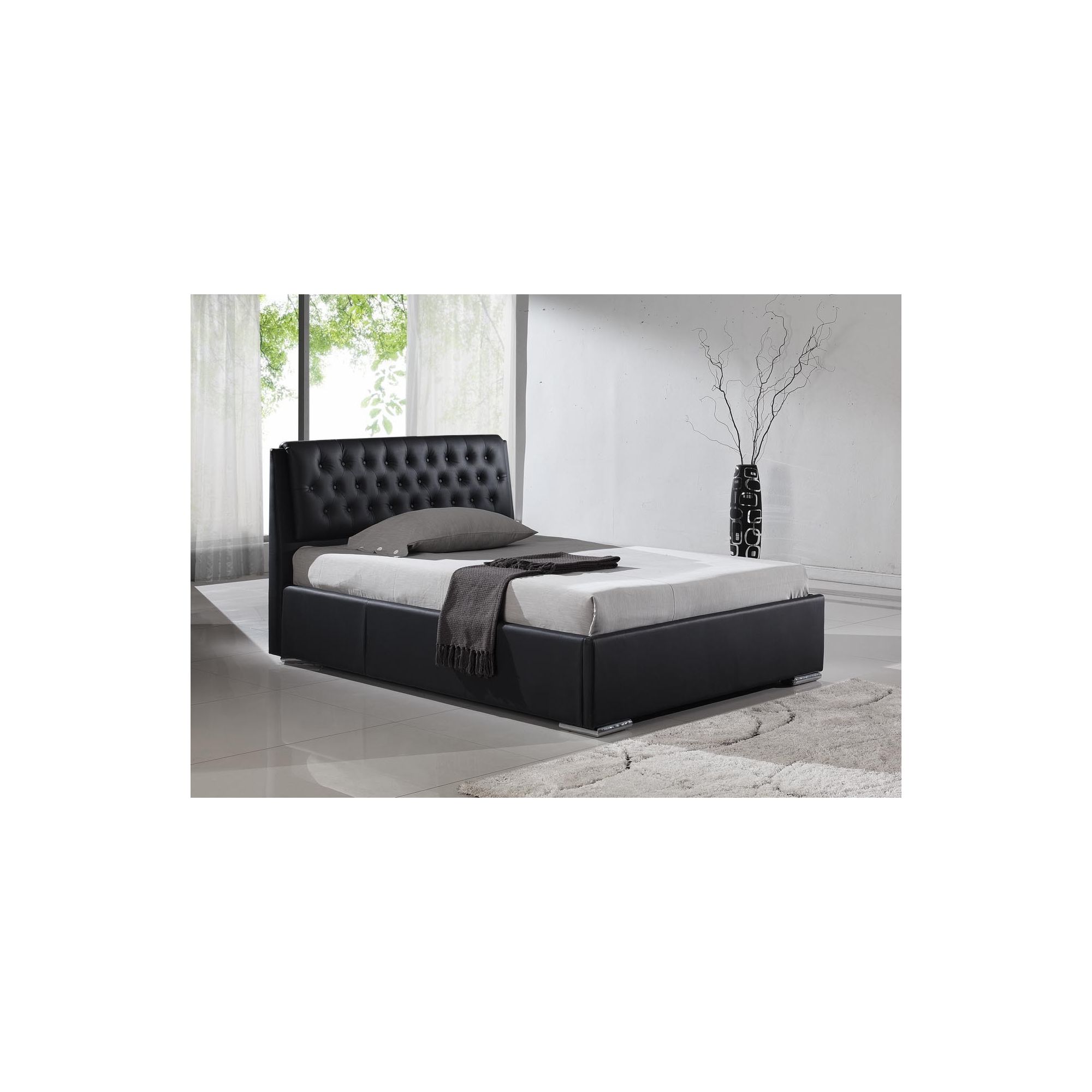 Interiors 2 suit Naples Bedframe - Black - King at Tesco Direct