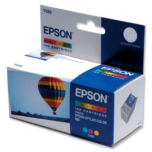 Image of Epson T020 3 Colour Ink Cartridge (cyan/magenta/yellow) For Stylus Colour 880 Printer