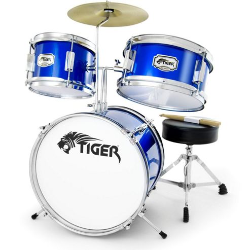 Image of Tiger 3 Piece Junior Drum Kit - Blue