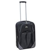 Beverly Hills Polo Club 2-Wheel Suitcase, Black & Silver Medium