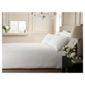 Hotel Satin Stripe Double Duvet Set, Ivory