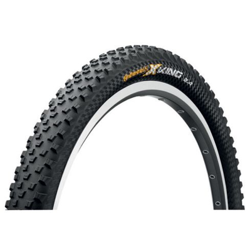 Image of Continental X-king Protection Black Chili Folding Tyre In Black - 26 X 2.4