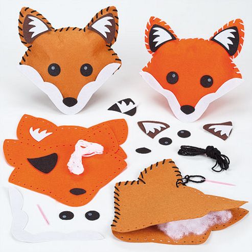 Image of Fox Cushion Sewing Kits For Children (pack Of 2)