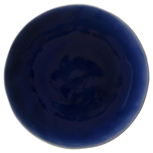 Image of Navy Silk Organic Dinner Plate