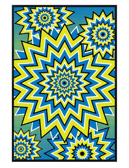 Image of Gloss Black Framed Fireworks Poster