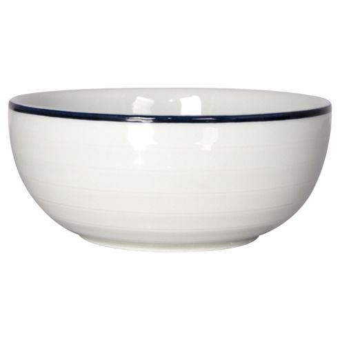 Image of Tesco Porcelain Blue Band Cereal Bowl