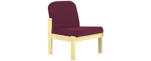 Image of Arista Reception Seat Beech Veneer Claret Py16