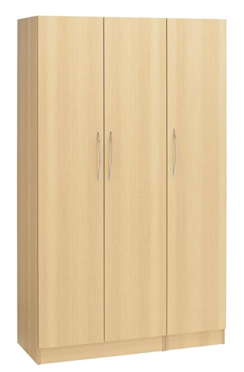 Image of Ideal Furniture Alaska 3 Door Plain Wardrobe