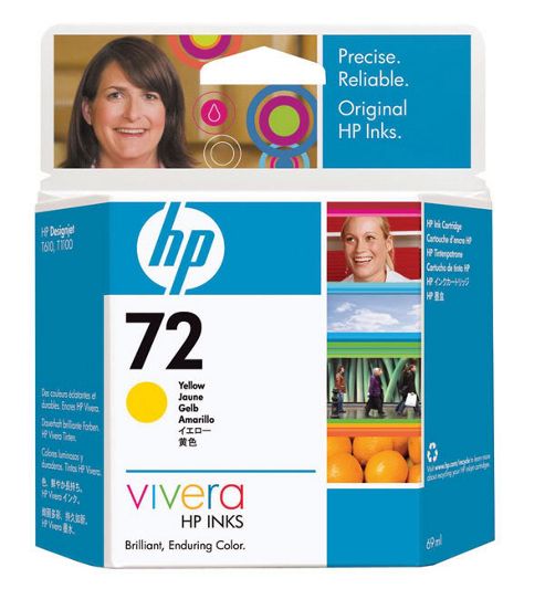 Image of Hp 72 Ink Cartridge - Yellow