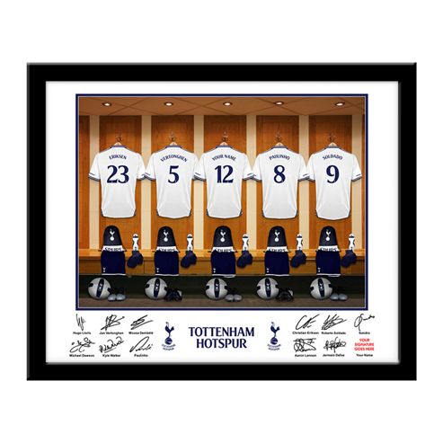Image of Personalised Tottenham Hotspurs Dressing Room Frame