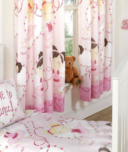 Image of Love To Dance, Girls Curtains 54s - Multi