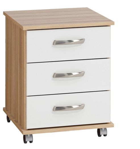 Image of Ideal Furniture Regal 3 Drawer Bedside Table