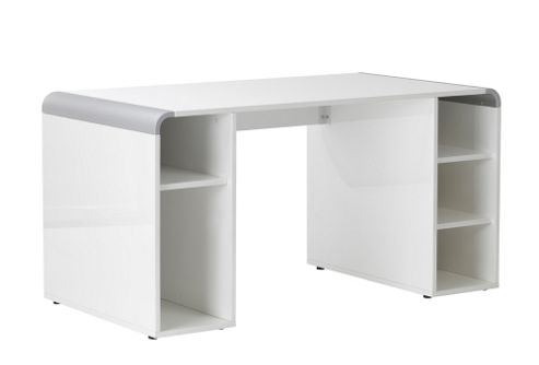 Image of Alphason Reflection High Gloss White Desk