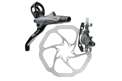 Image of Avid Elixir 7 Carbon Lever Storm Grey Hydraulic 180mm Disc Brake Rear