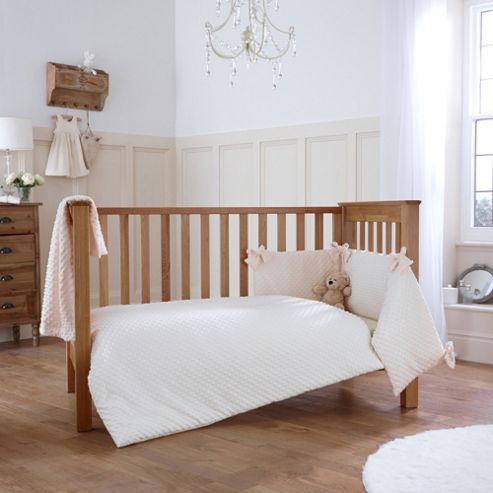 Image of Clair De Lune Dimple 3 Piece Bedding Set - Cream