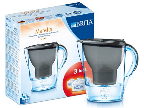 Image of Brita Marella Jug Starter Pack Graphite X3 Cartridge