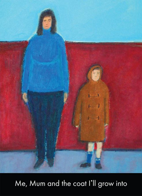 Image of Holy Mackerel Me, Mum And The Coat I'll Grow Into Greetings Card