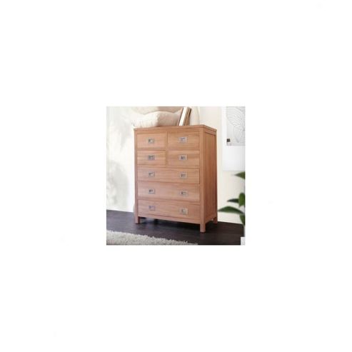 Image of Tikamoon Coffee Teak 7 Drawer Chest