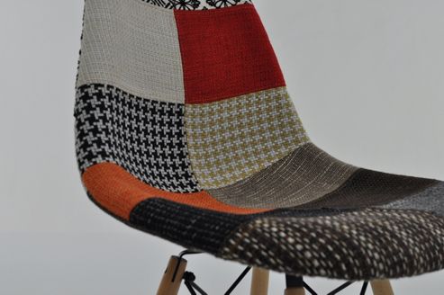 Image of Eames Dsw Replica Dining Chair Patchwork