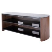 Walnut Real Wood Veneer TV Stand for screens up to 50 inch