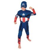 Rubies EVA Muscle Chest Captain America- L