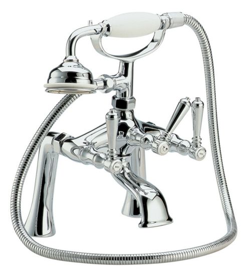 Image of Hudson Reed Jade Cross Head/lever Bath Shower Mixer With Kit