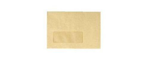 Image of Q-connect Envelope 89x152mm/3.5x6 Inch 70gsm Centre Window Manilla Gummed Pack Of 1000 Kf3431