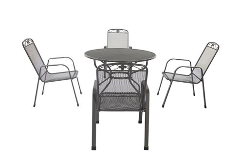 Image of Royal Garden Savoy 5-piece Round Garden Dining Set