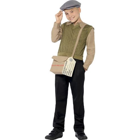 Image of Evacuee Boy Kit - Child Costume 4-6 Years