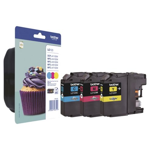 Image of Brother Lc123 Printer Ink - Tri-colour