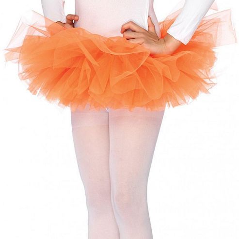 Image of Orange Tutu - Child Costume 4-8 Years