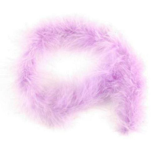 Image of Marabou Feather Trim Lilac 2 Metre Pack