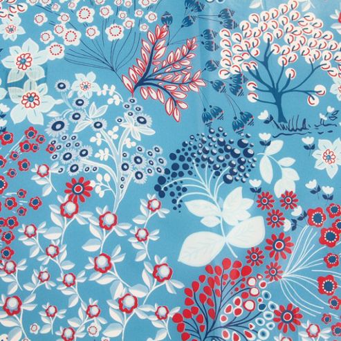 Image of Decopatch Sheet Ref. 524 Floral Blue/white/red